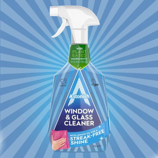 Средство для мытья окон и стекол Astonish Window & Glass Cleaner, 750 мл