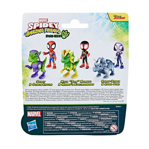 Игровые фигурки Marvel Toys Ghost-Spider & Rhino Dino, от 3 лет, 10.16 см, 2 шт (F9478/G0122)