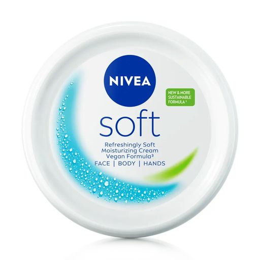 Інтенсивний зволожувальний крем NIVEA Soft для обличчя, рук та тіла, з олією жожоба та вітаміном Е