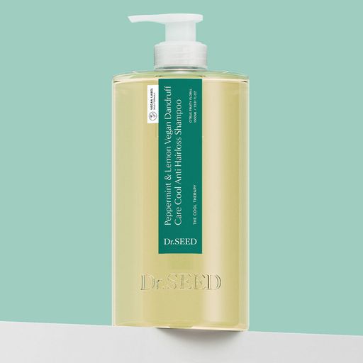 Шампунь для волос Dr. Seed Peppermint & Lemon Vegan Dandruff Cool Anti Hairloss Shampoo, 1 л