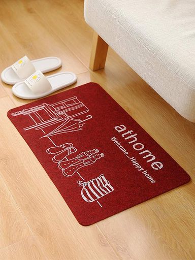 Килимок у ванну кімнату Home Styles прямокутний антиковзкий 40х60 см Happy Home 50269 (1017197)