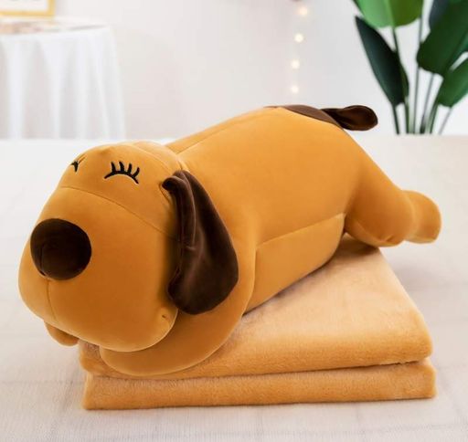 Плед з іграшкою Dog 110х160 беж (1017433)