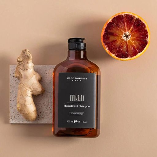 Шампунь для волос и бороды Emmebi Italia Man Hair & Beard Shampoo, 300 мл