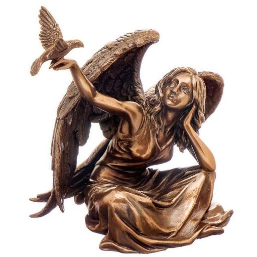 Статуетка Ангел з голубом Veronese AL29854 (1020341)