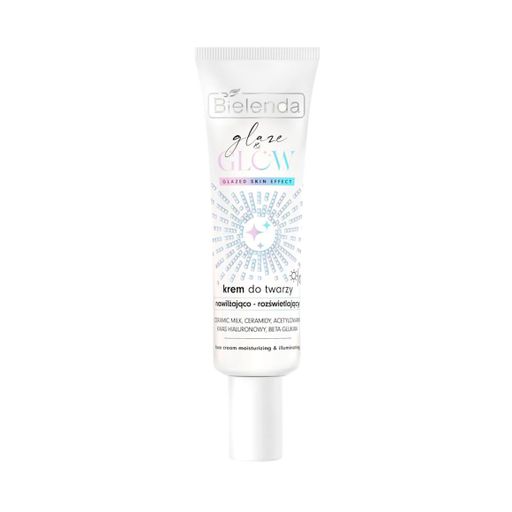 Зволожувальний та освітлювальний крем для обличчя Bielenda Glaze & Glow Face Cream з ефектом глазурованої шкіри, 50 мл