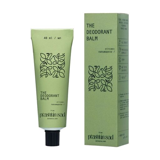 Бальзам-дезодорант Ptashkin Sad Botanical Care The Deodorant Balm Литсея-пальмароза, унисекс, 40 мл