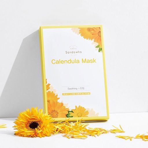 Набор масок для лица Sandawha Calendula Mask Set с экстрактом календулы, 5*20 мл