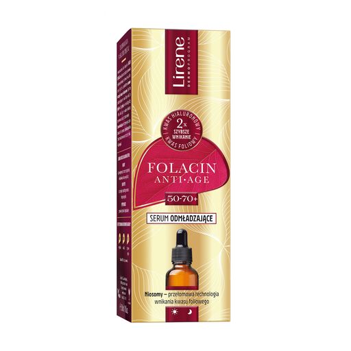 Сыворотка для лица Lirene Folacin Anti Age 50-70+ Rejuvenating Serum, 30 мл
