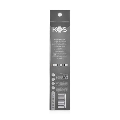 Расческа для волос K.O.S непродуваемая, полупрозрачная, бирюзовая, 1 шт