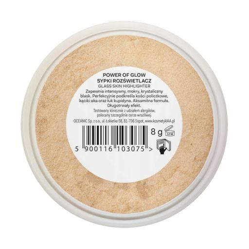 Рассыпчатый хайлайтер для лица AA Wings of Color Power of Glow Glass Skin Highlighter, 8 г
