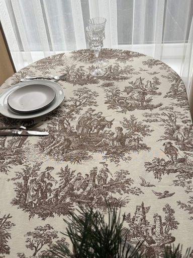 Скатерть столовая Ecotton DUCK 170х200 см водоотталкивающая Italiano бежевый (30497 Beige) (1028595)