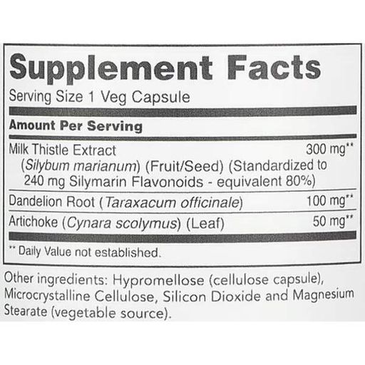 Расторопша Protocol for Life Balance Milk Thistle 300 mg 90 Veg Caps (1031789)