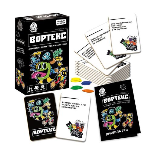 Настольная игра Vladi Toys Вортекс, 11.5*4*18.5 см, от 14 лет, 60 элементов (VT5903-01)