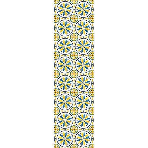 Дорожка на стол Жовто-синій візерунок 150x40 см (DR__24A038) (1034853)