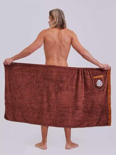 Мужской комплект для сауны 85х150 Красный (П4К-novo-m-sauna-002) (1036089)