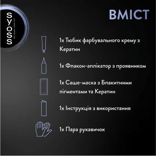 Стойкая крем-краска для волос SYOSS Permanent Cool Color, 115 мл