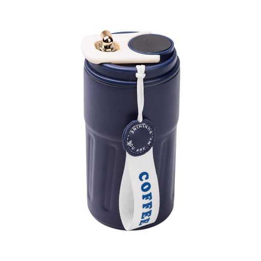 Термокружка Coffee 500 мл с датчиком температуры, синий Yiwu HP-14-10BL (1044453)