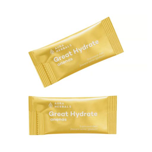 Электролиты Aura Herbals Great Hydrate со вкусом ананаса, в порошке, 10*3.5 г