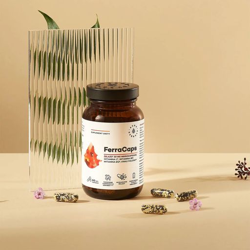 Железо Aura Herbals FerraCaps Iron 30 мг, 60 капсул