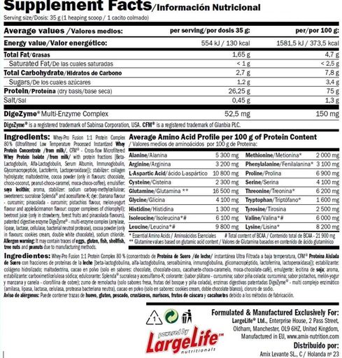 Протеїн Amix Nutrition Whey-Pro FUSION 1000 g /33 servings/ Double White Chocolate (1047351)