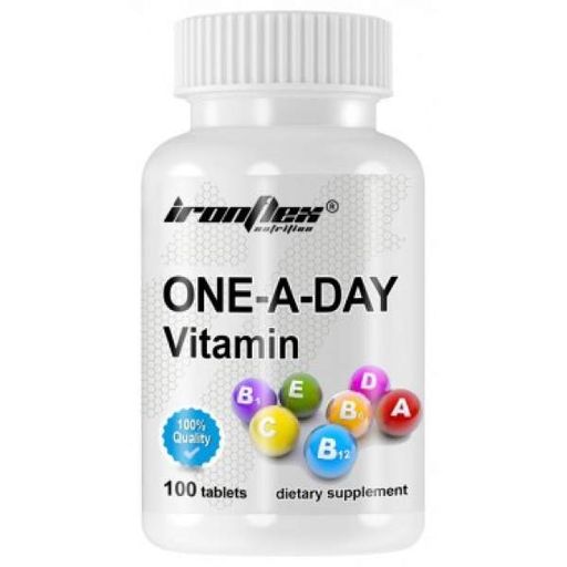 Витаминно-минеральный комплекс для спорта IronFlex Vitamin One -A - Day 100 Tabs (1050971)