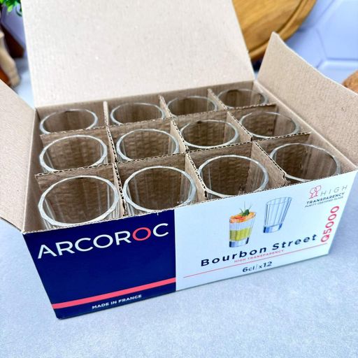 Стопка стеклянная с гранями 60 мл 12 шт Arcoroc Bourbon (1051053)