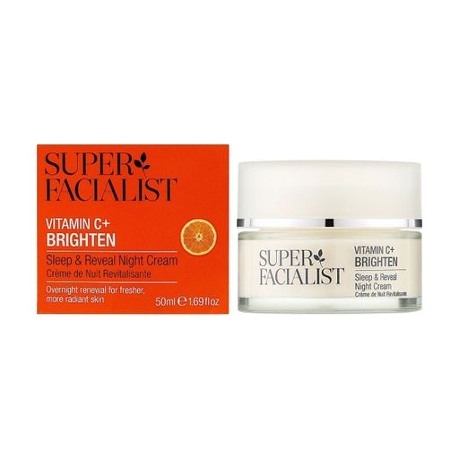 Ночной крем для лица Super Facialist Vitamin C+ Brighten Sleep & Reveal Night Cream с витамином С, 50 мл
