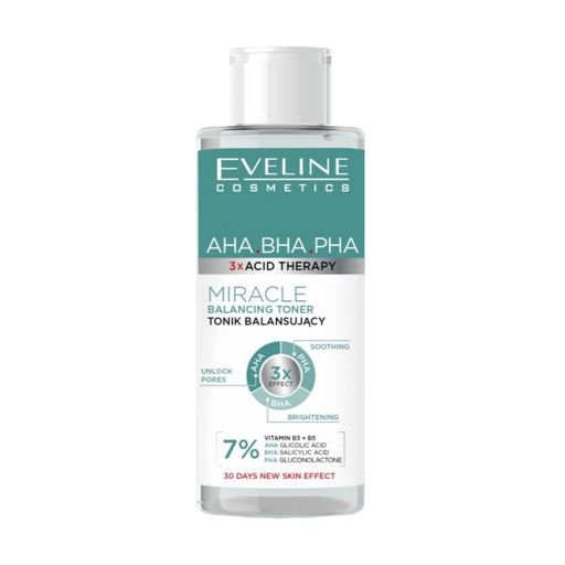 Пилинг-тонер для лица Eveline Cosmetics 3xAcid Therapy AHA-BHA-PHA, 110 мл