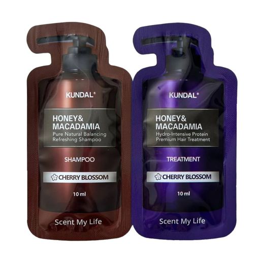 Набор для волос Kundal Honey & Macadamia Cherry Blossom (шампунь
