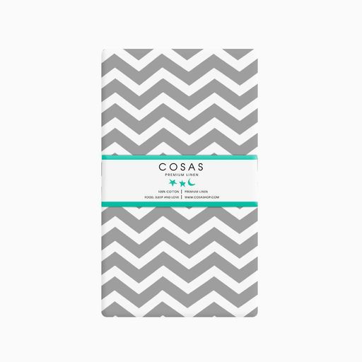 Євро постільна білизна Grey Zigzag COSAS сірий 200х220 см (1057123)