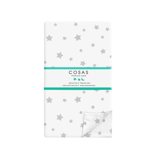 Підліткова постіль з простирадлом на гумці GREY STARS CS4 COSAS Білий 155х215 см (1060341)