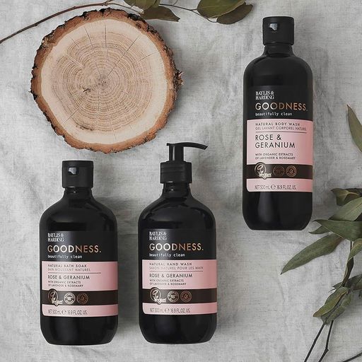 Уценка! Гель для душа Baylis & Harding Goodness Natural Body Wash, Rose & Geranium, 500 мл