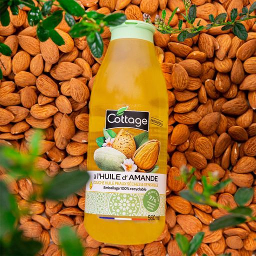 Питательное гель-масло для душа Cottage Almond Oil Shower, 560 мл