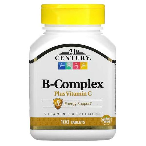 В комплекс 21st Century B Complex Plus Vitamin C 100 Tabs (1066590)