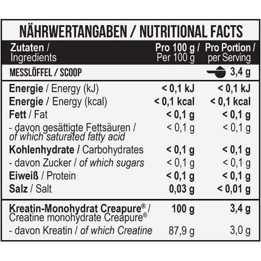 Креатин моногидрат MST Nutrition Creatine PRO Creapure 300 g /88 servings/ (1067344)
