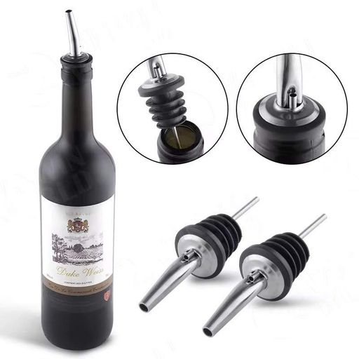 Набор гейзеров пробка-носик дозатор Bar House pourer металлические 4 шт. Серебристый (1069357)