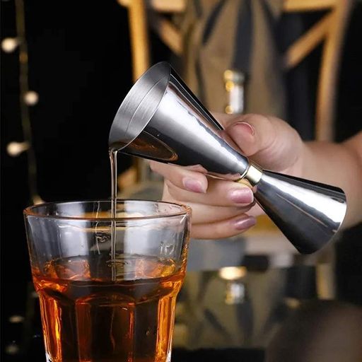 Джиггер Мистер Слим Bar House 25/50 мл с делениями 5,10,15,20,25 / 10,20,30,40,50 мл Серебристый (1069363)