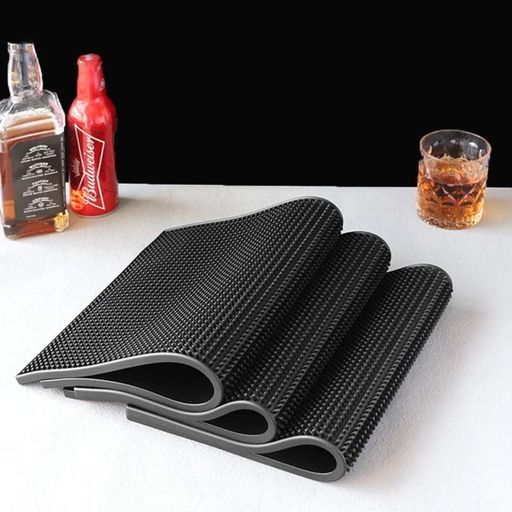 Барний килимок Premium Bar House гумовий Спіл-Стоп 60х30х1 см Чорний (1069368)