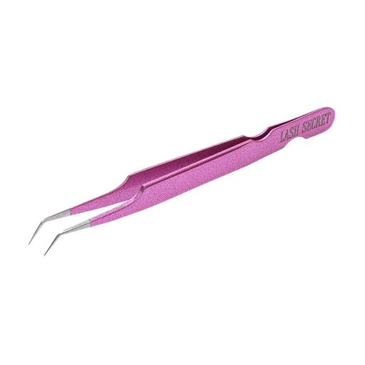 Уценка! Пинцет Lash Secret мини L, розовая орхидея, 1 шт (pl041025)