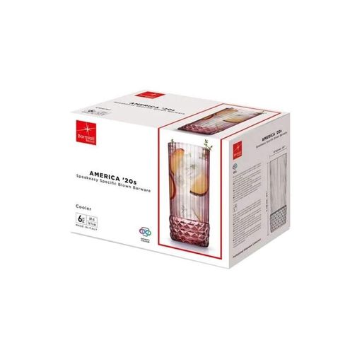 Набір склянок Bormioli Rocco America'20s Lilac Rose 6 шт 480 мл 122155BB9121990 (1075720)