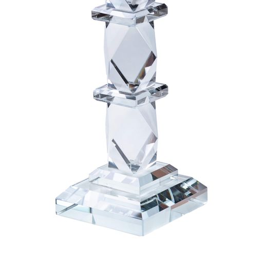 Подсвечник стеклянный TS Kitchen Night Crystal 27.5 см HP36556L (1079183)