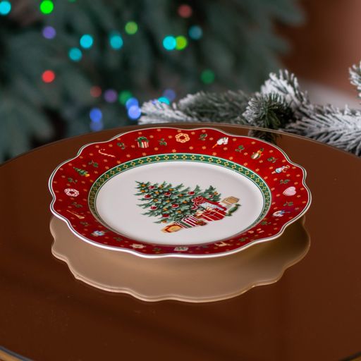 Тарелка десертная фарфоровая Christmas 21,5 см Yiwu HP-SD-6 (1079679)
