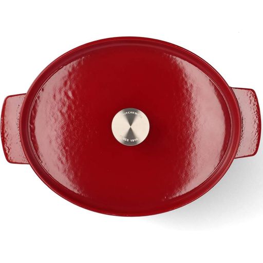 Гусятниця чавунна з кришкою KitchenAid Cast Iron 5,6 л червона CC006063-001 (1088853)