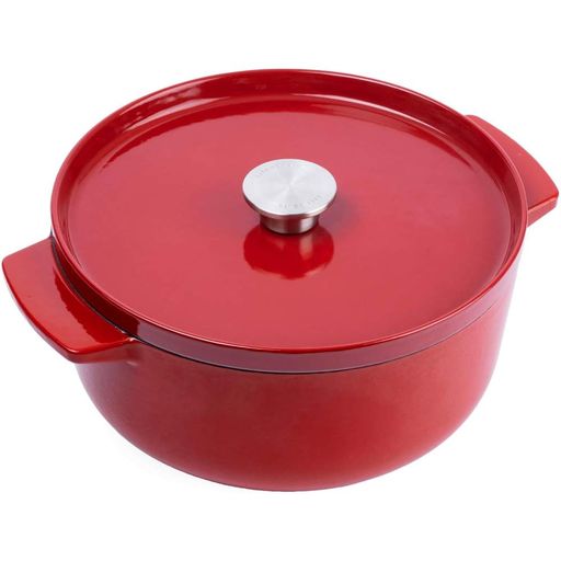 Каструля чавунна з кришкою KitchenAid Cast Iron 5,2 л червона CC006060-001 (1088917)