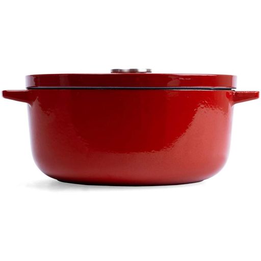 Каструля чавунна з кришкою KitchenAid Cast Iron 5,2 л червона CC006060-001 (1088917)
