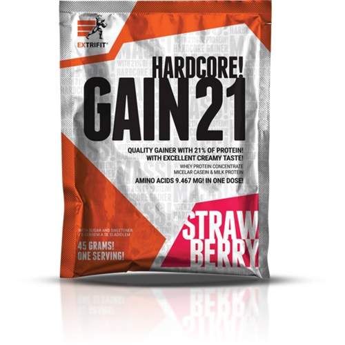 Гейнер Extrifit Hardcore Gain 21 45 g /1 servings/ Strawberry (1088958)