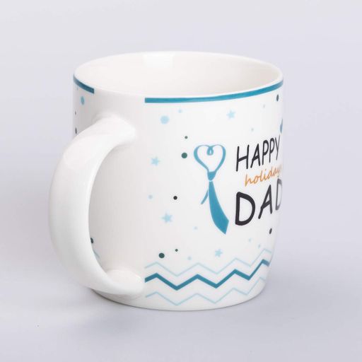 Кружка керамічна з написами 450 (мл) Happy holidays dad (1094576)
