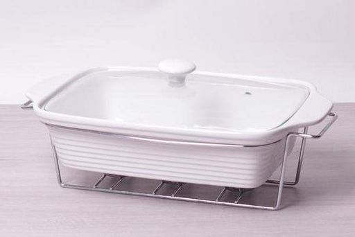 Мармит Food Warmer керамическая форма с подогревом 38 см Kamille  (2000002652571) (1099902)