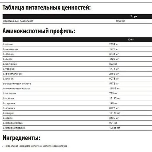 Хондропротектор (для спорта) Extrifit GELA 1000 mg 250 Caps (1106209)