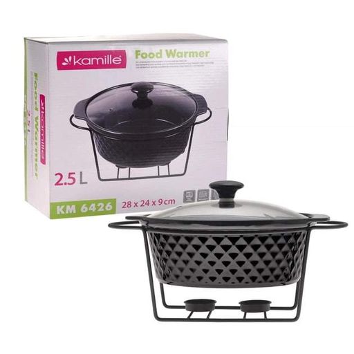 Марміт керамічний на підставці 2,5л 28х24х9 см Kamille KM-6426 (1109727)